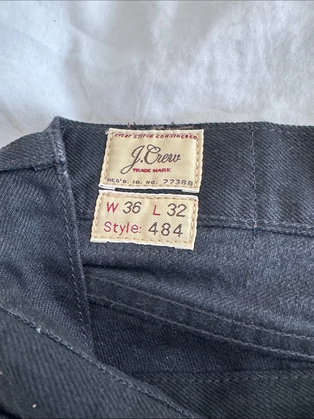 J. Crew Men's Black Slim Fit Jeans